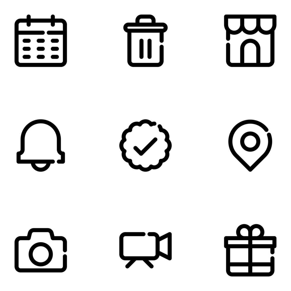 Shopping Online Icon Set vector