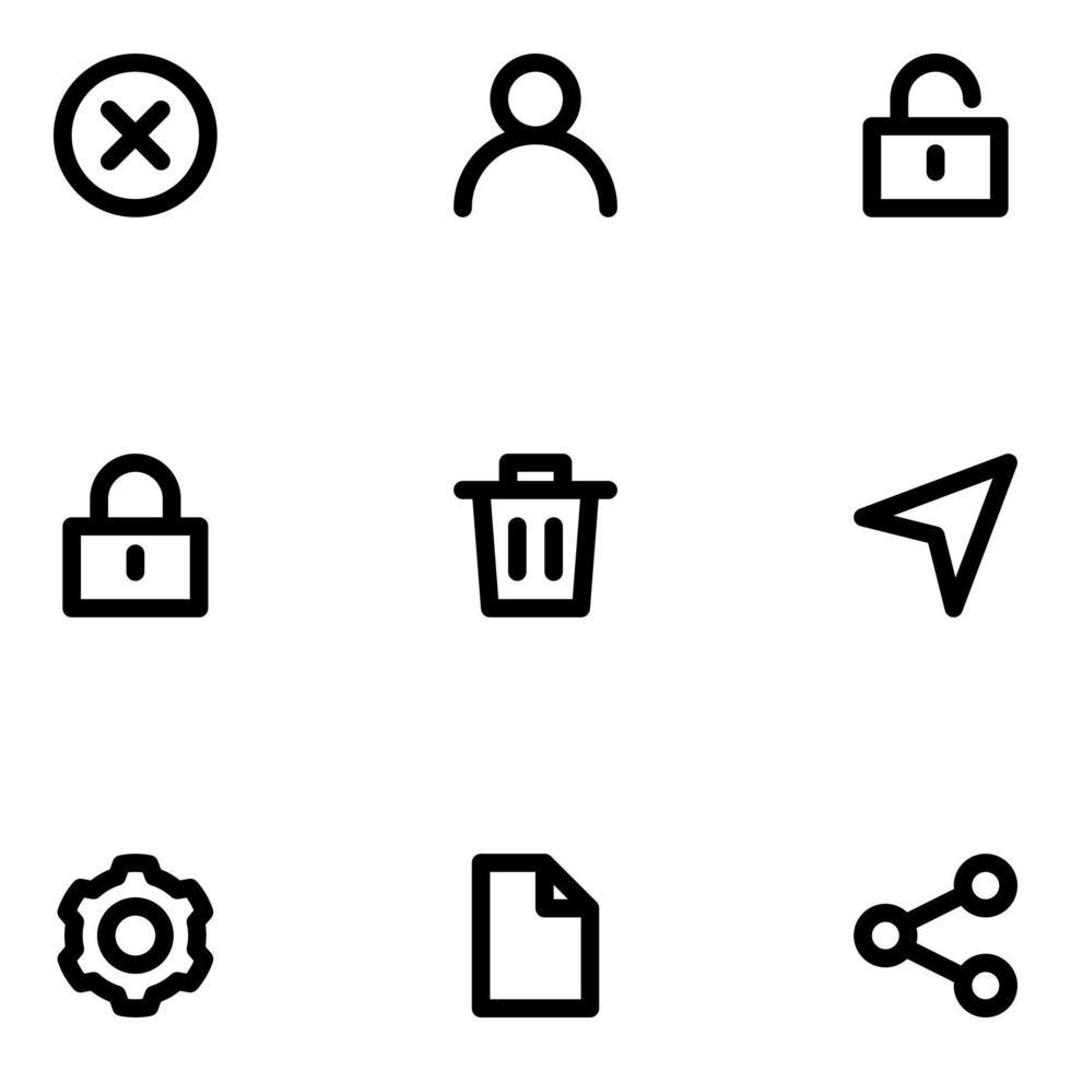 Mobile Essentials Icon Set vector