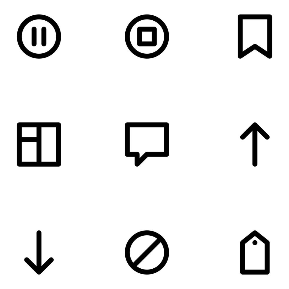 Miscellaneous Icon Set vector