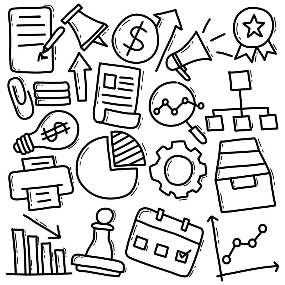 Doodle Marketing Pack vector