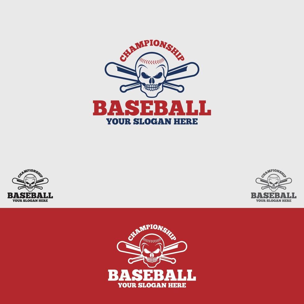 Baseball logo design vector template