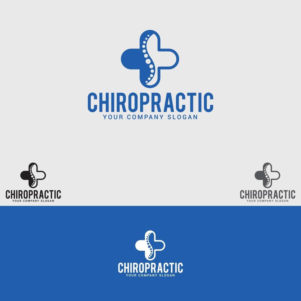 Chiropractic logo design vector template