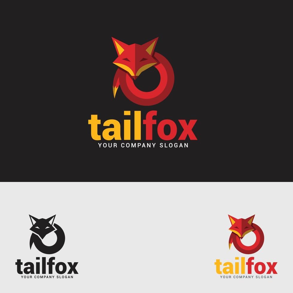 fox logo design vector template