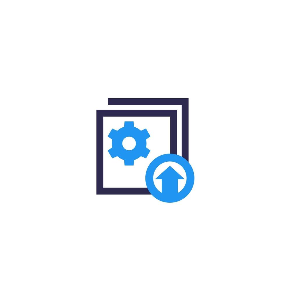 upgrade icon on white.eps 2096300 Vector Art at Vecteezy