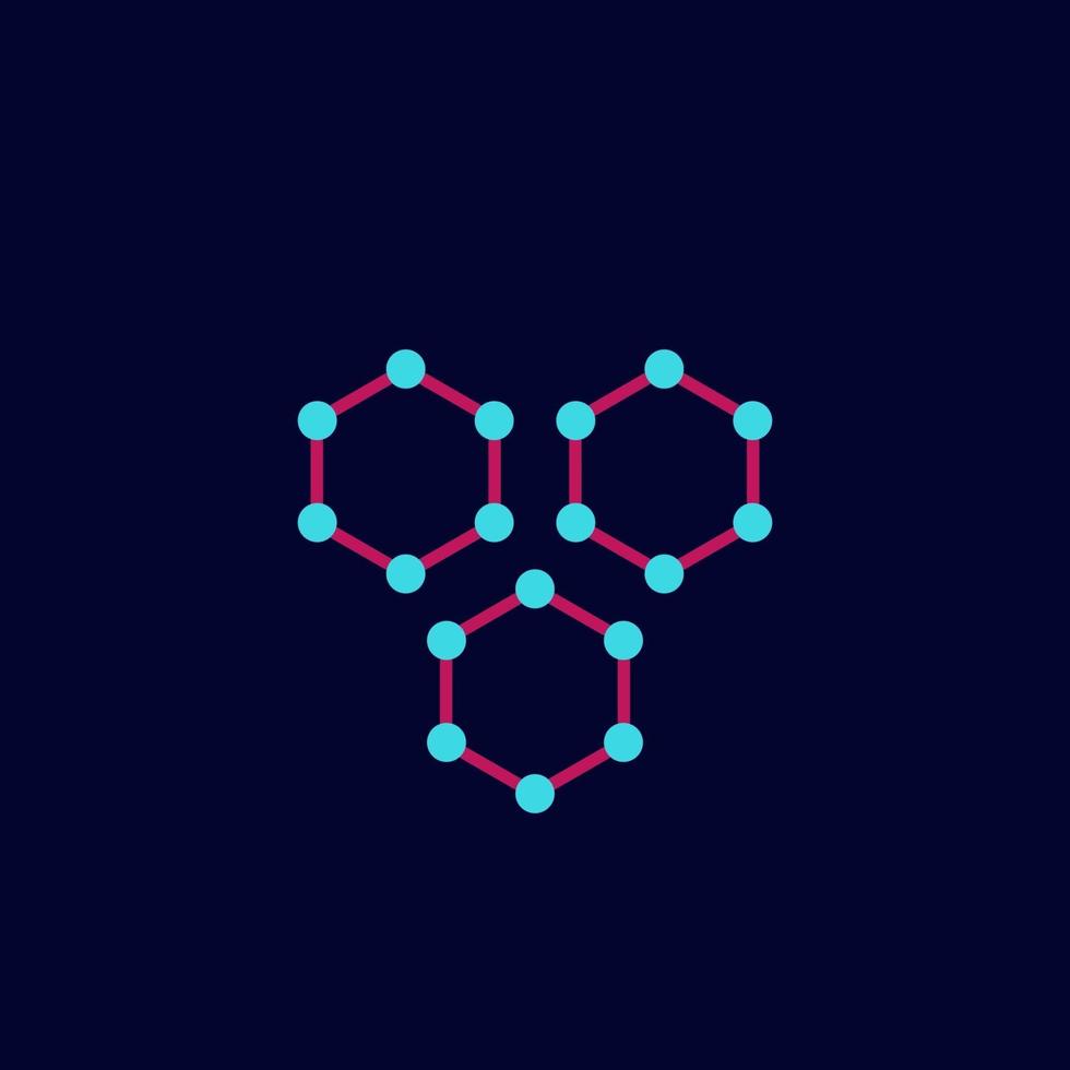 nanoparticles icon, science vector.eps vector