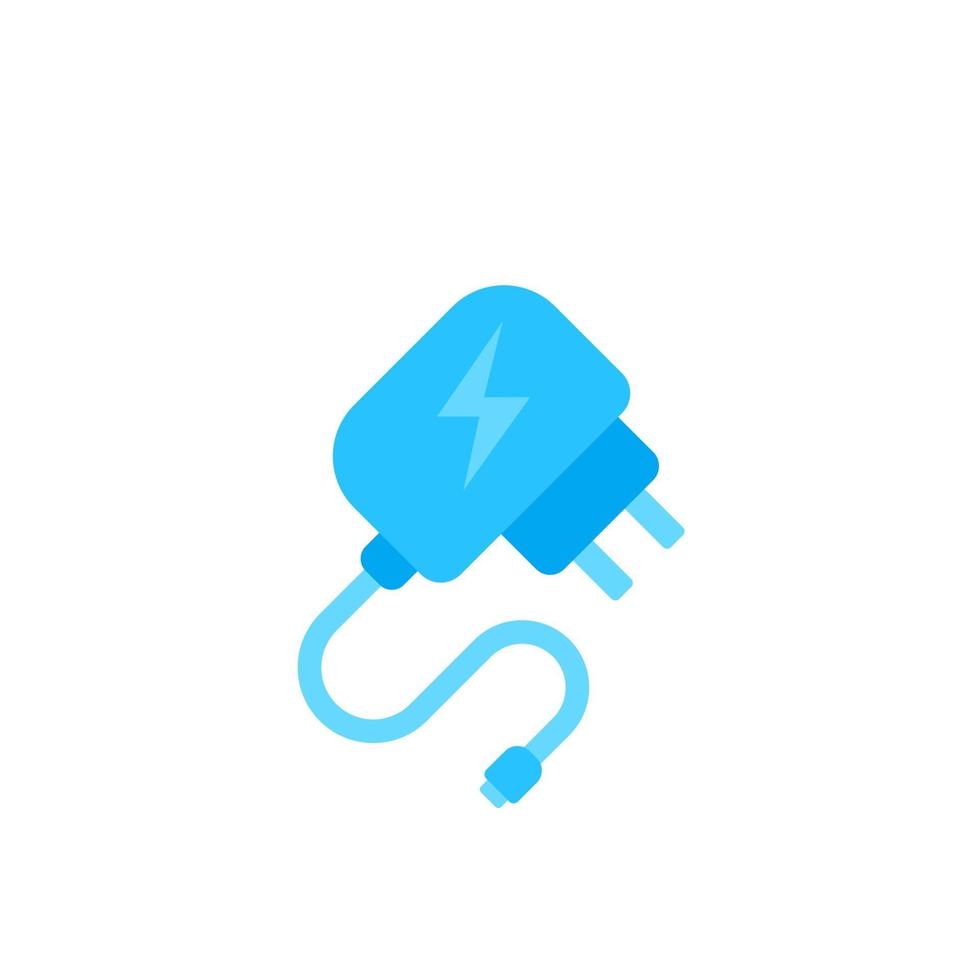 Mobile charger vector icon, flat design.eps