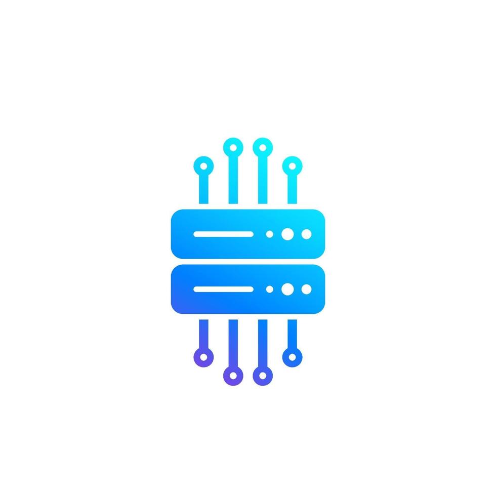 mainframe, remote server icon.eps vector