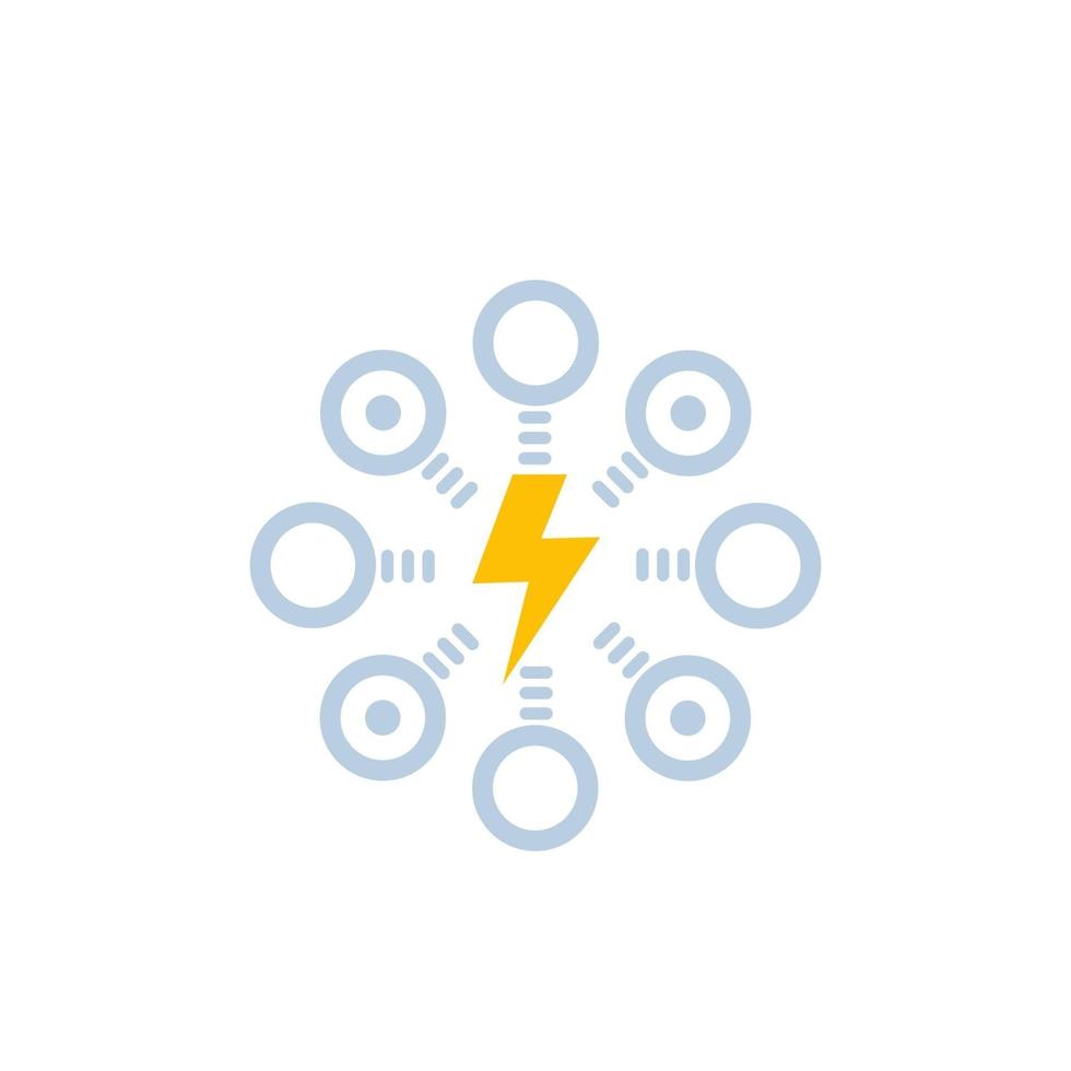 electric power distribution icon.eps vector