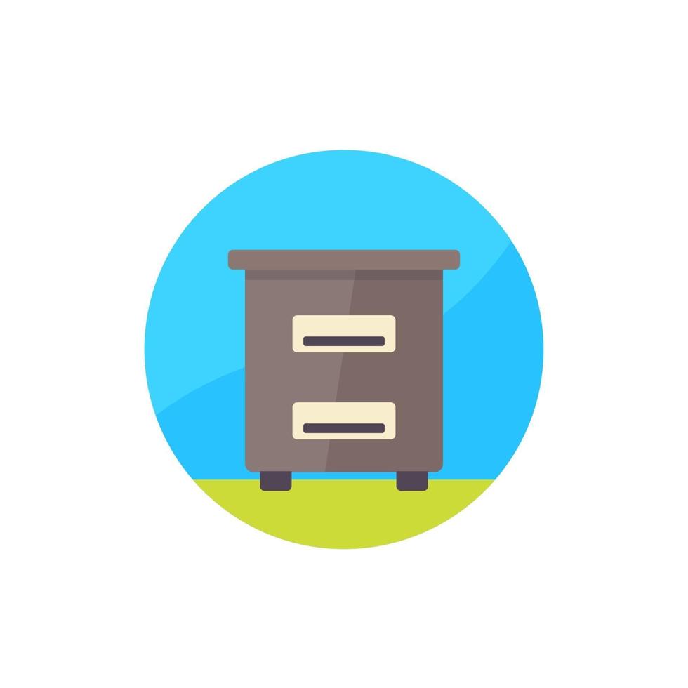 Hive, apiary icon, flat vector.eps vector