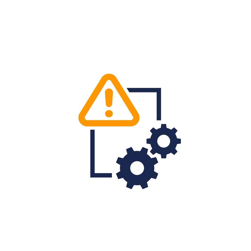 icono de informe de error en white.eps vector