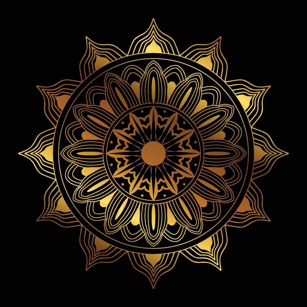 diseño de mandala islámico vector