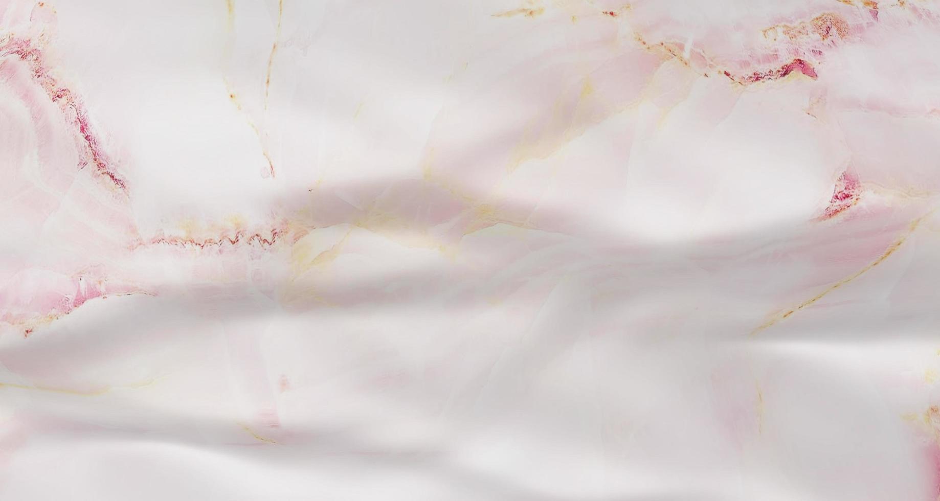 3D illustration of a white marble pattern on a wavy surface photo