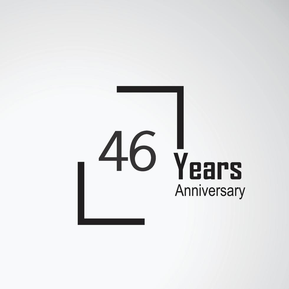 Year Anniversary Vector Template Design Illustration box