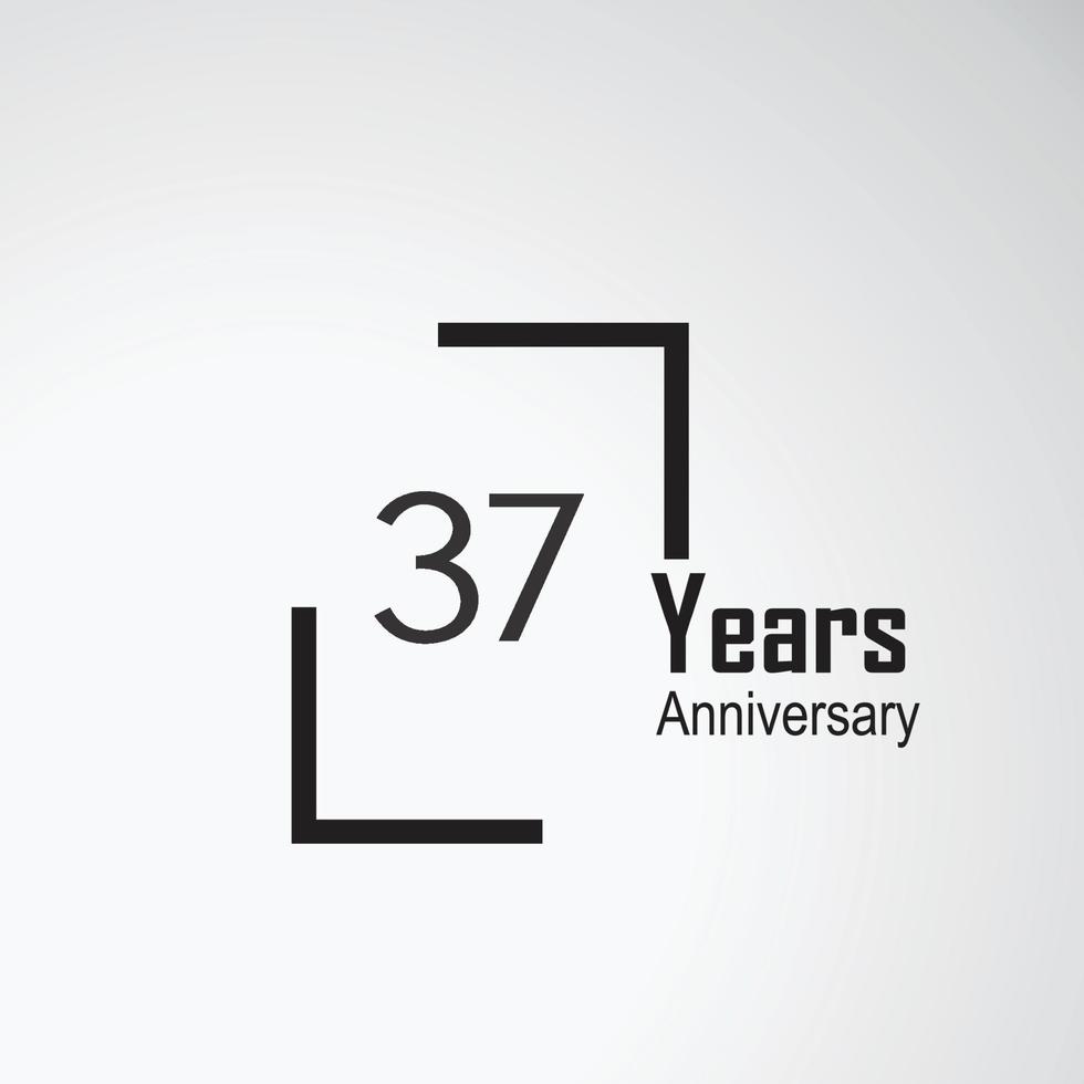 Year Anniversary Vector Template Design Illustration box