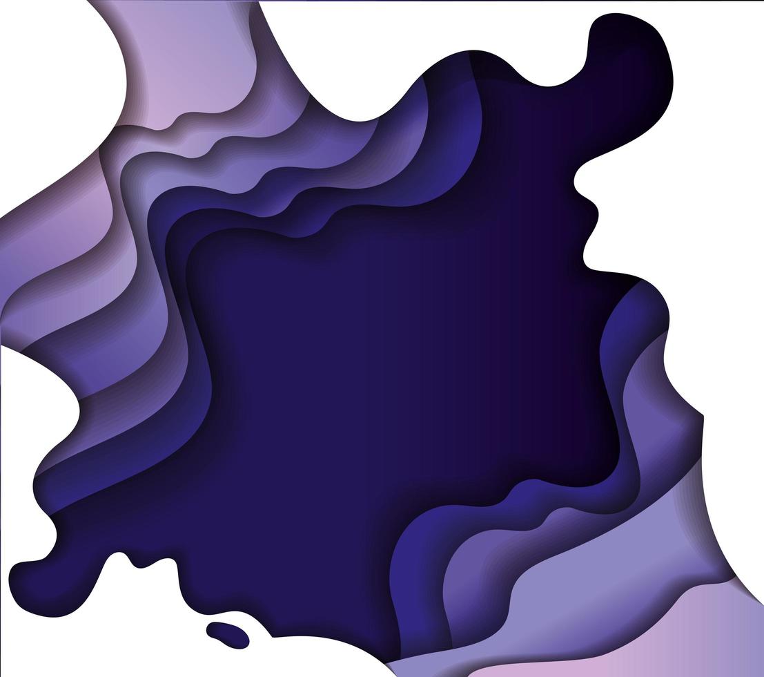 Purple waves background set vector