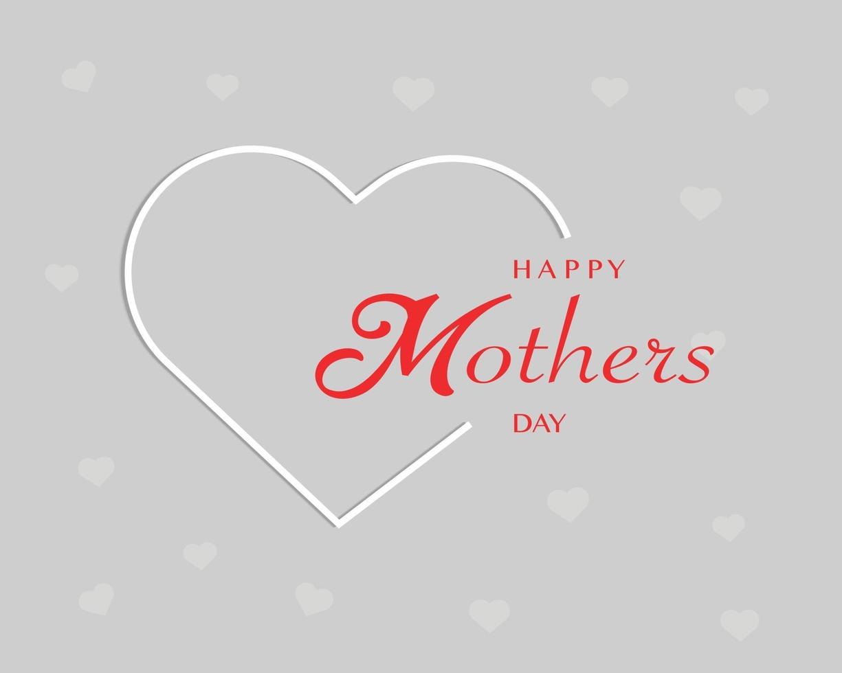 Happy Mother's Day Minimal Background vector