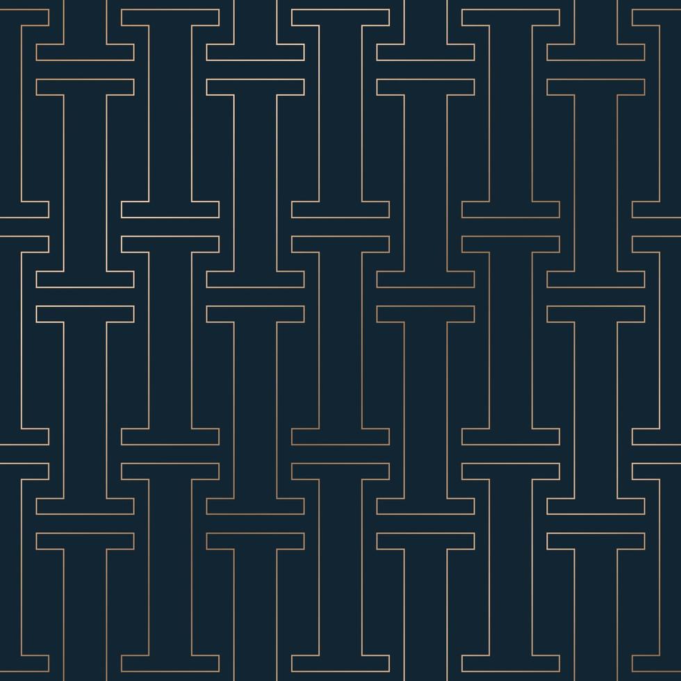 Luxury pattern with golden linear texture vector
