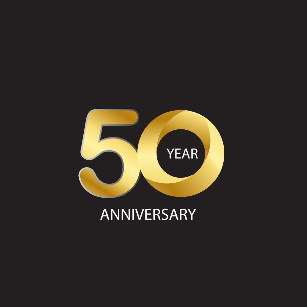 50 Year Anniversary Vector Template Design Illustration 2098513 Vector ...