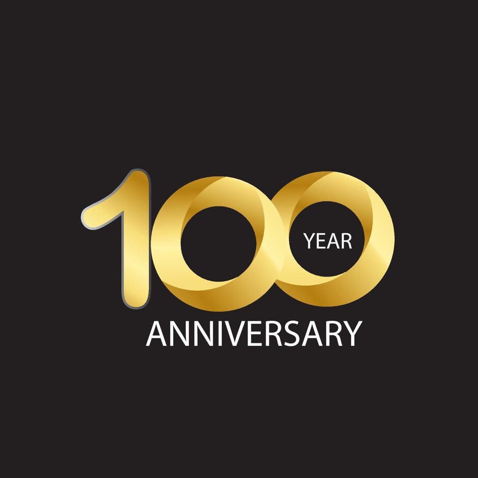 100 Year Anniversary Vector Template Design Illustration