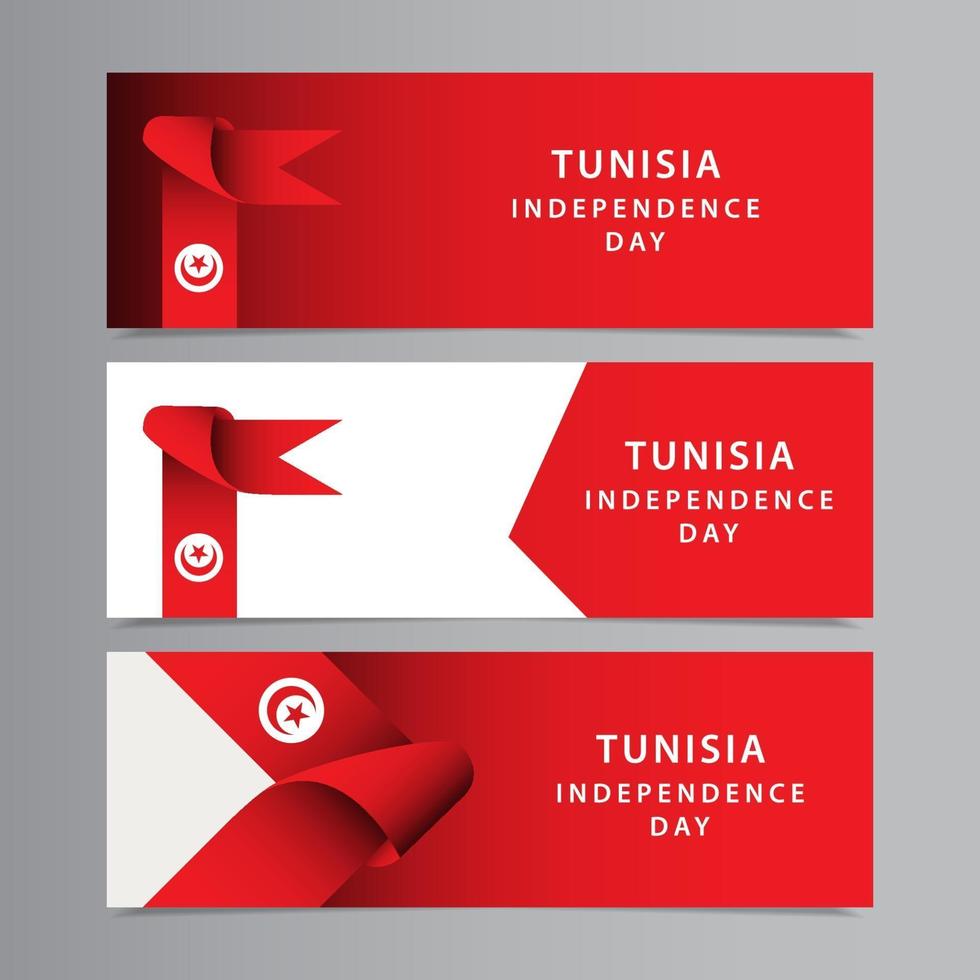 Happy Tunisia Independence Day Celebration Vector Template Design Illustration