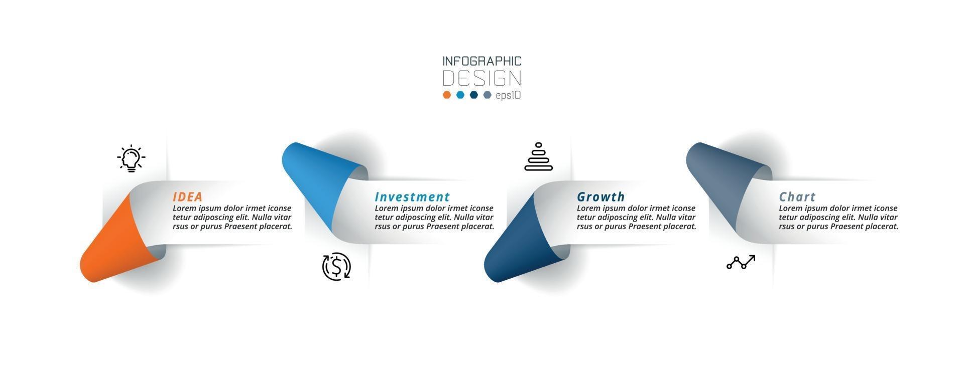 Business or marketing infographic template. vector