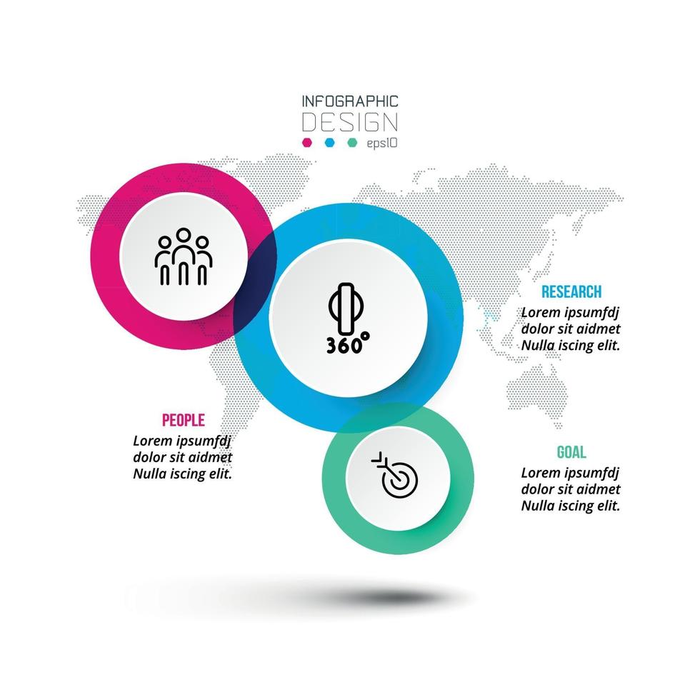 Business or marketing infographic template design. vector