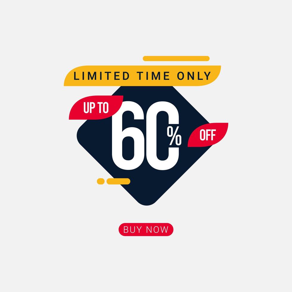 Discount up to 60 off Limited Time Only Vector Template Design Illustration