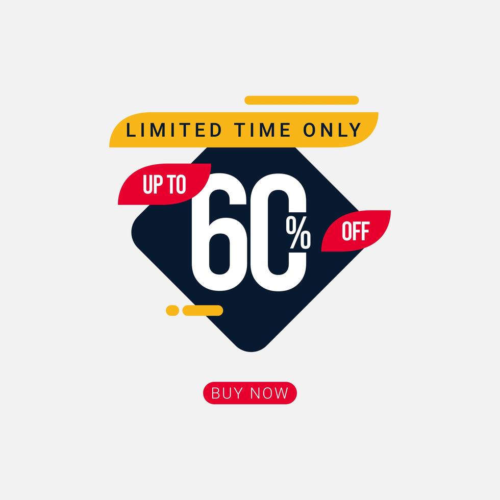 Discount up to 60 off Limited Time Only Vector Template Design Illustration