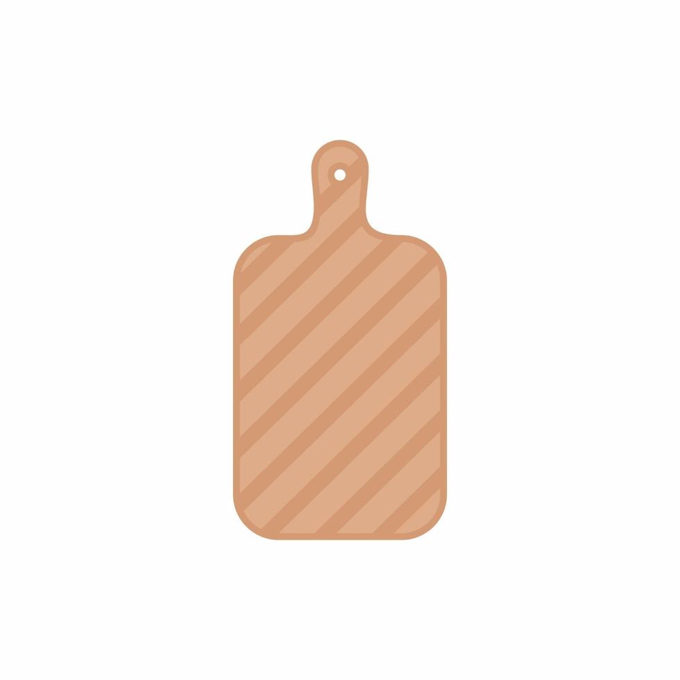 tabla de cortar para la cocina. proceso de cocción, receta, conceptos de preparación de comidas. icono aislado de herramienta de cocina sobre fondo blanco. ilustración vectorial moderna de diseño plano vector