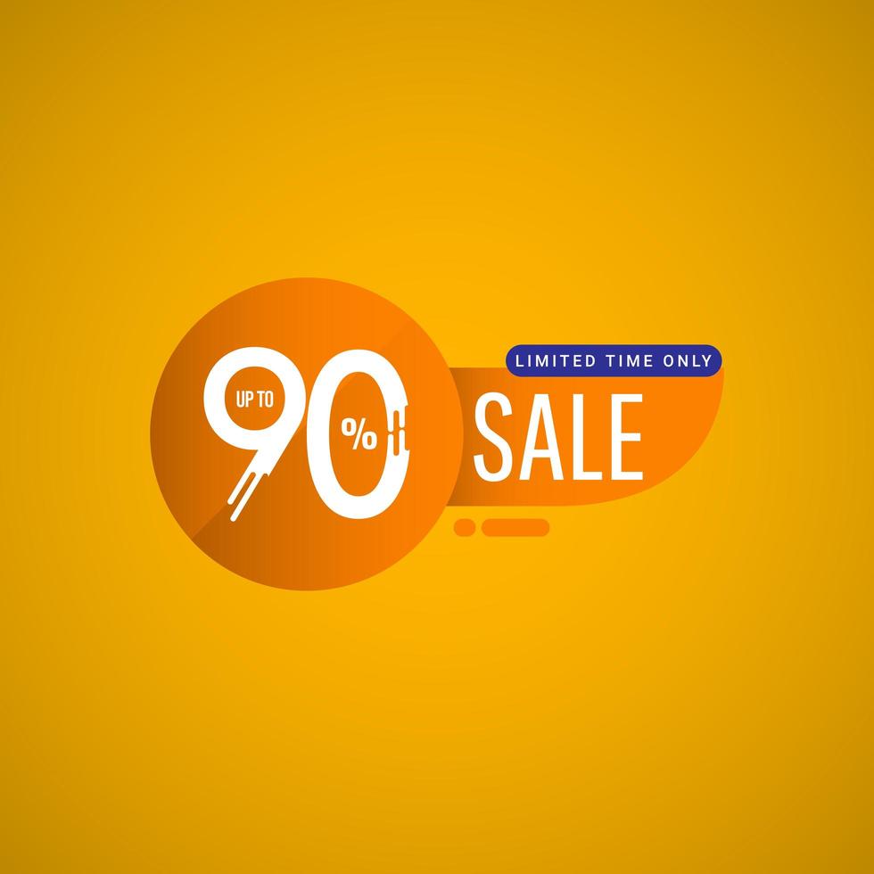 Sale Special Offer up to 90 Limited Time Only Vector Template Design Illustration
