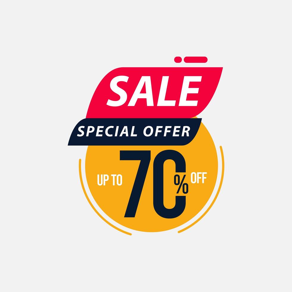 Sale Special Offer up to 70 off Limited Time Only Vector Template Design Illustration