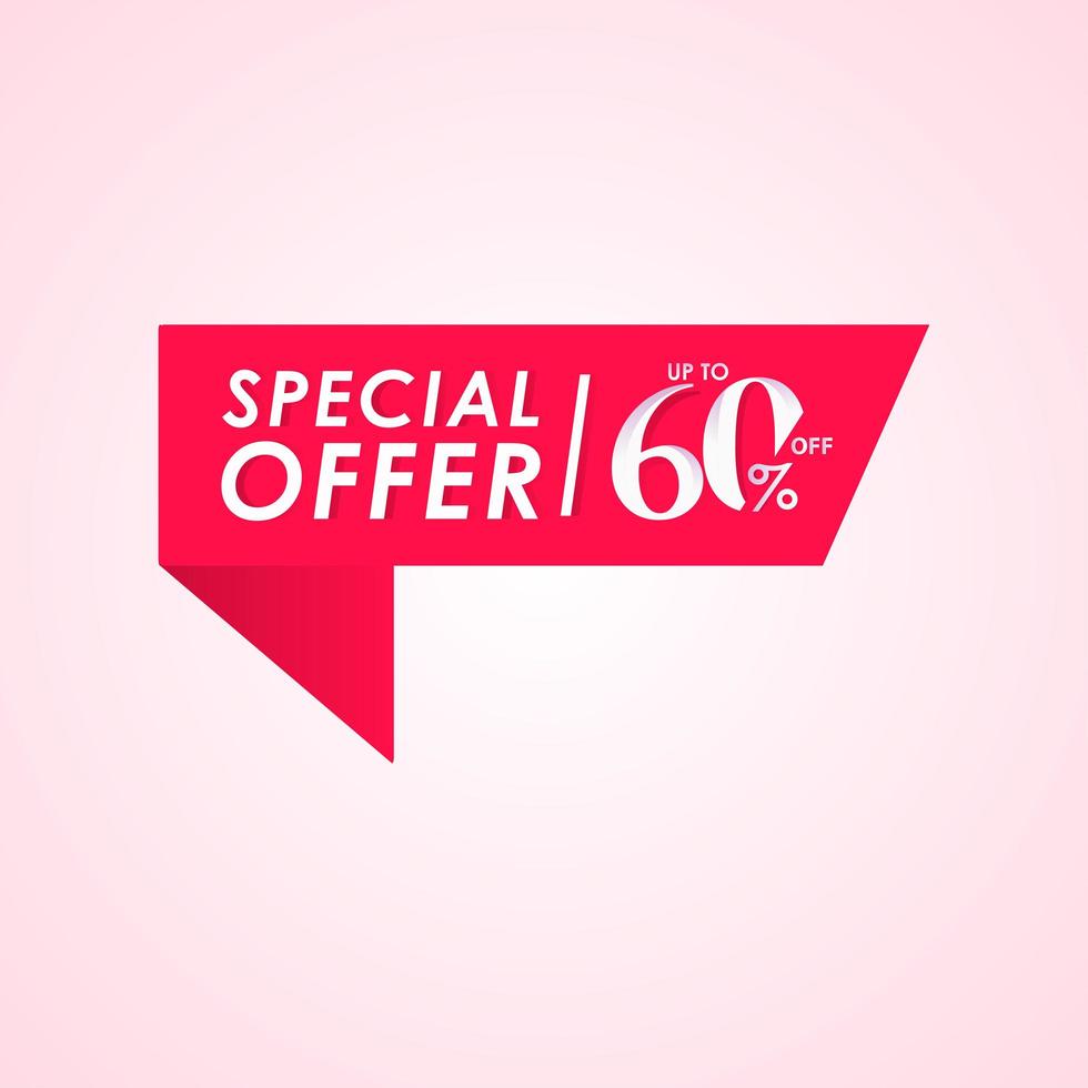 Discount Special Offer up to 60 off Label Vector Template Design Illustration