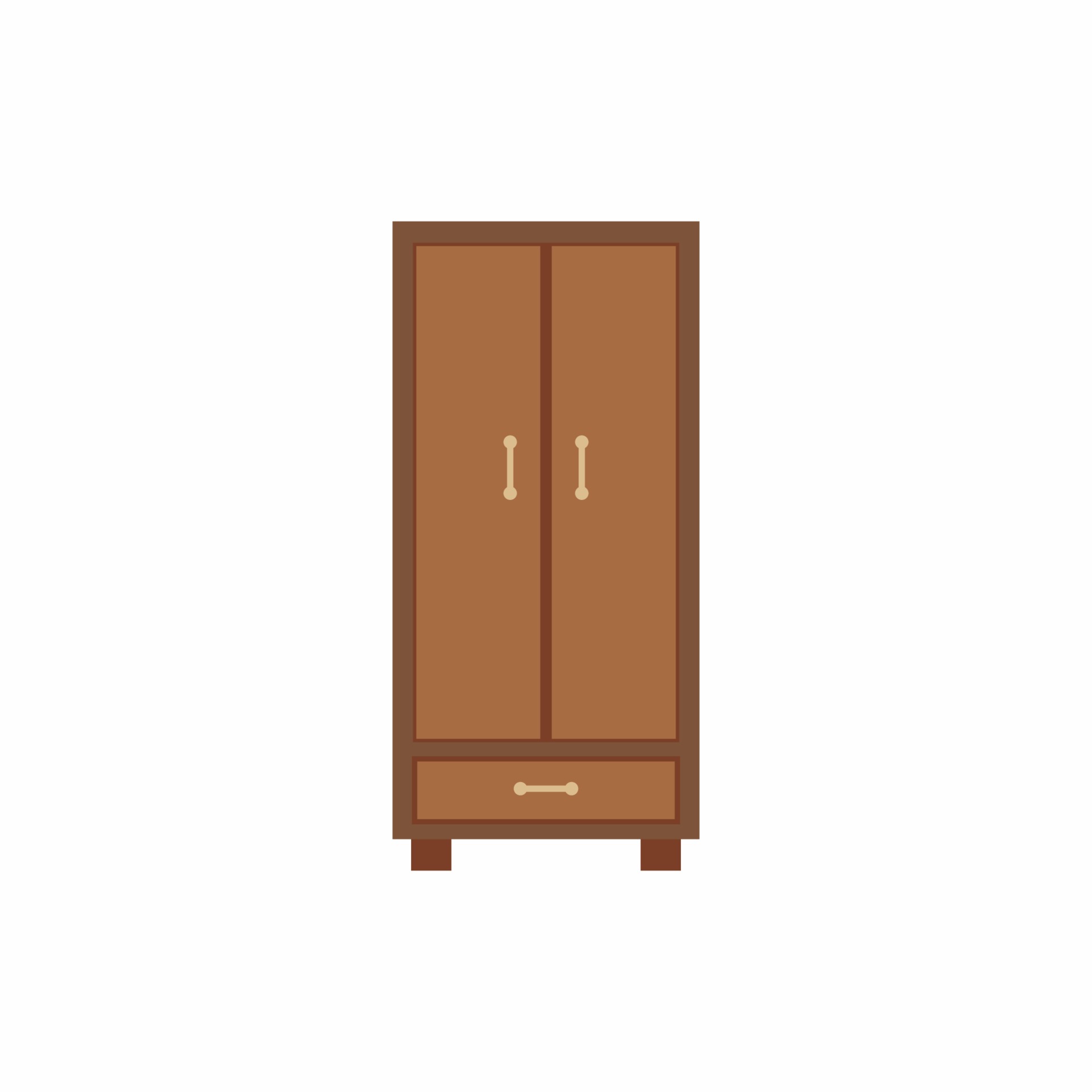 Wood Wardrobe Bedroom Interior Design Isolated On White Background Classic Specious Cabinet Cartoon Natural Wood Furniture In Flat Style Vector Illustration Vector Art At Vecteezy