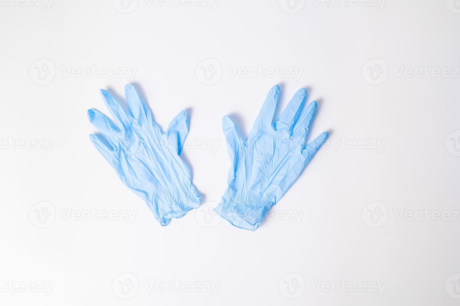 Nitrile gloves on background photo