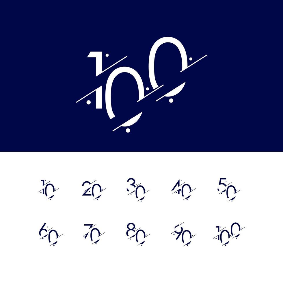 100 Years Anniversary Celebration Elegant Number Vector Template Design Illustration