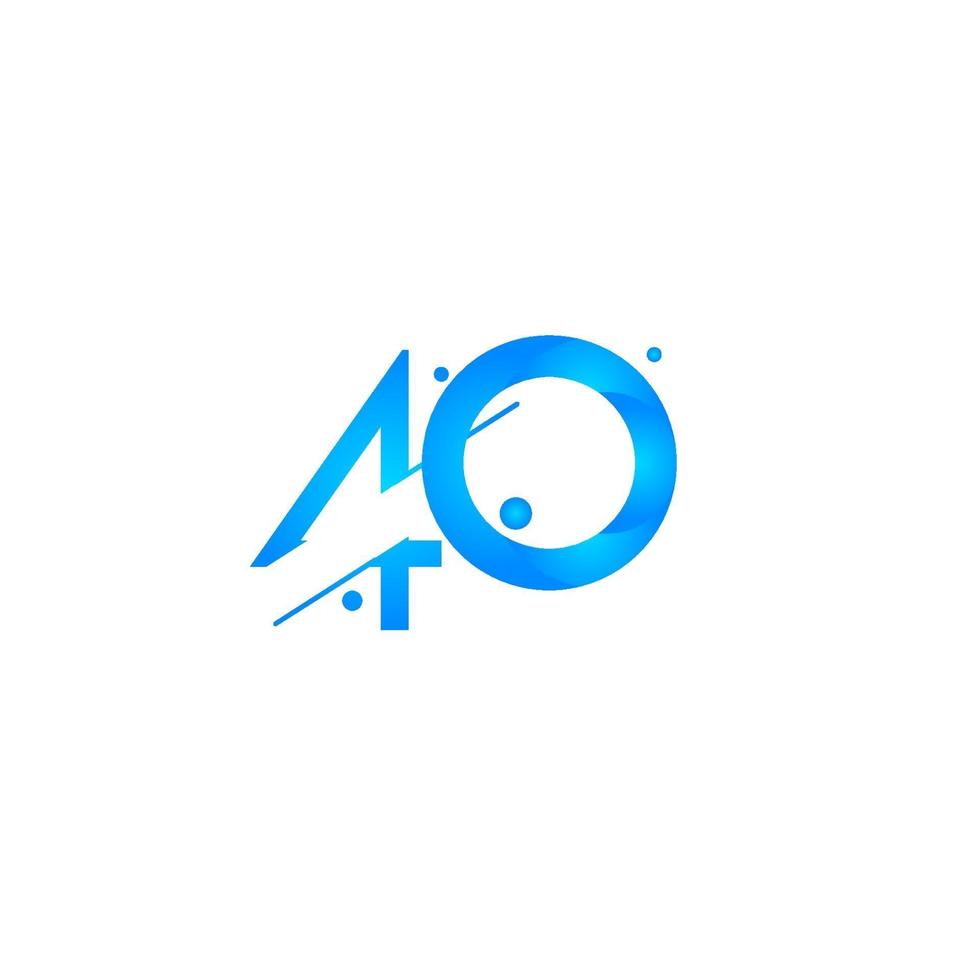 40 Anniversary Celebration Gradient Blue Number Vector Template Design Illustration