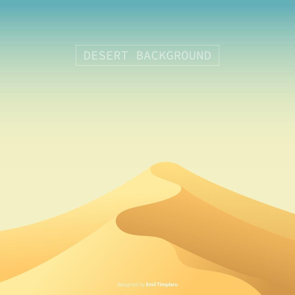 Desert landscape background vector design illustration