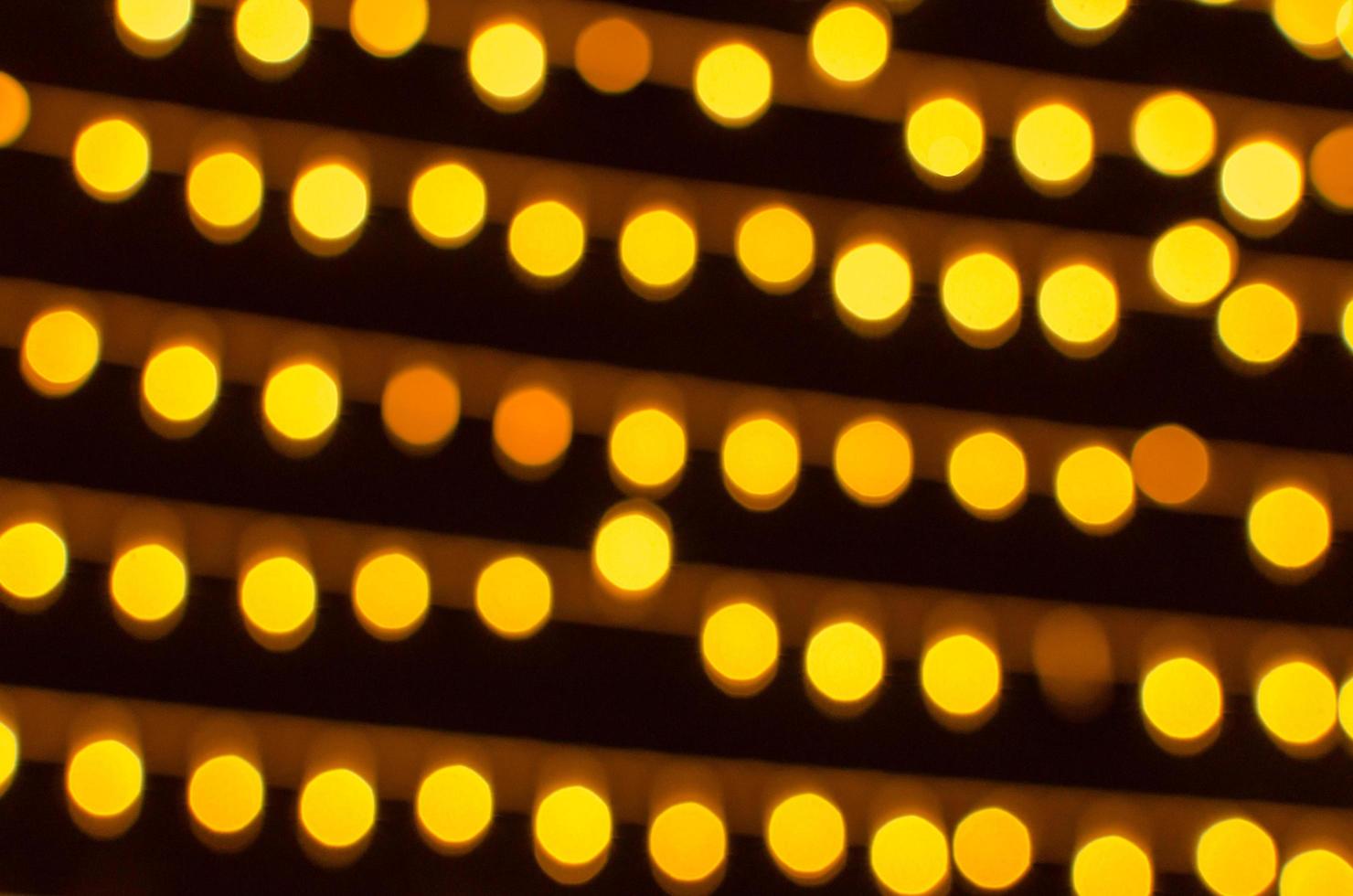 Yellow bokeh lights photo