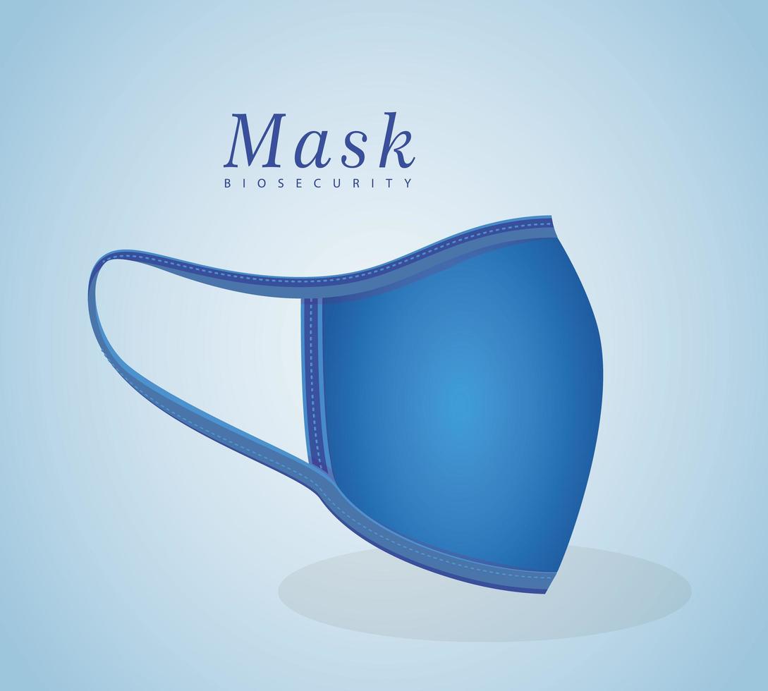 Medical blue mask vector design