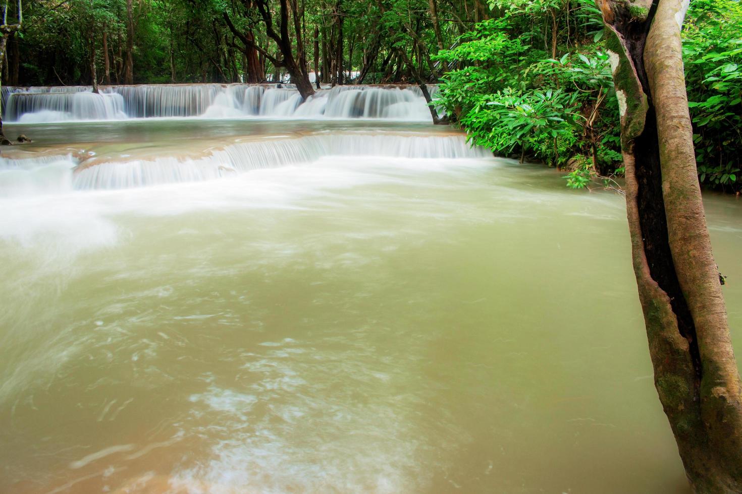 Waterfall in the rainy season photo