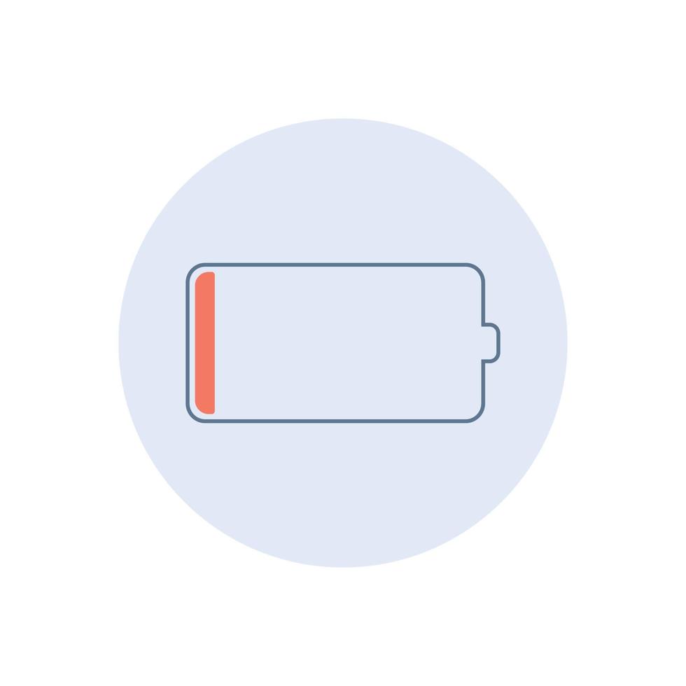 Low Battery icon design vector illustration