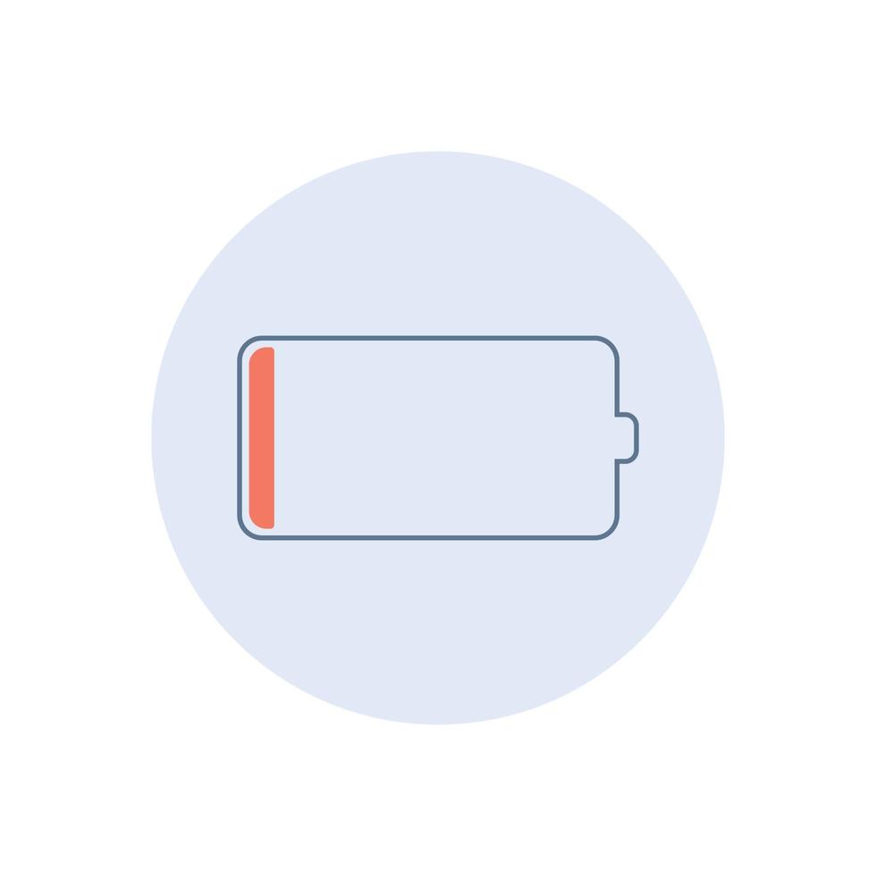 Low Battery icon design vector illustration