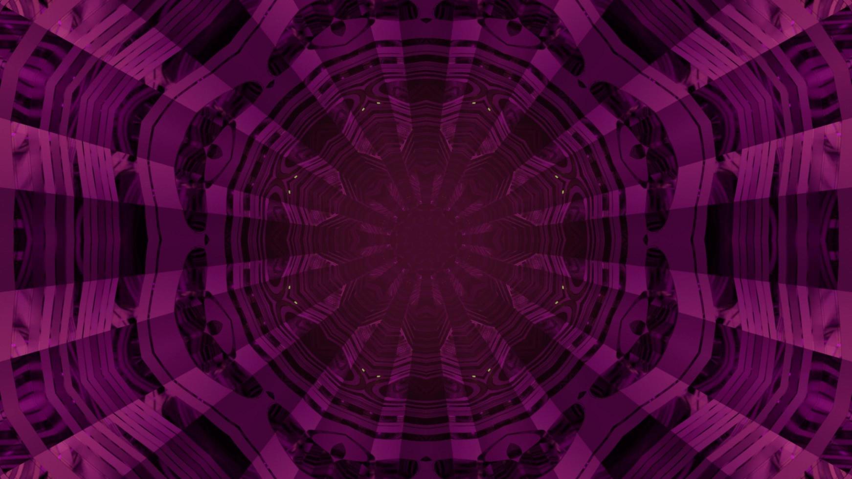 Abstract sci fi tunnel pattern 3d illustration photo