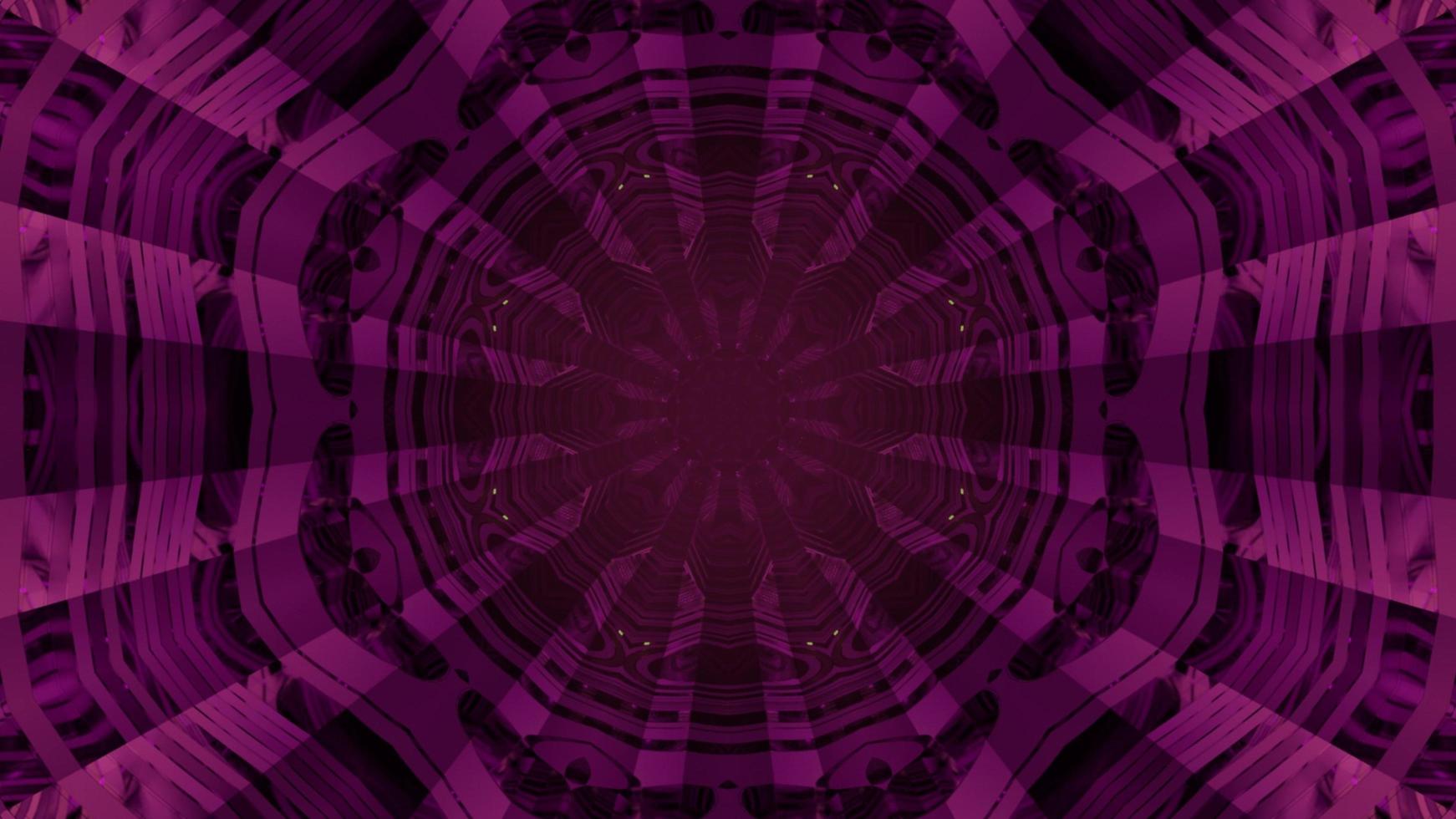 Abstract sci fi tunnel pattern 3d illustration photo