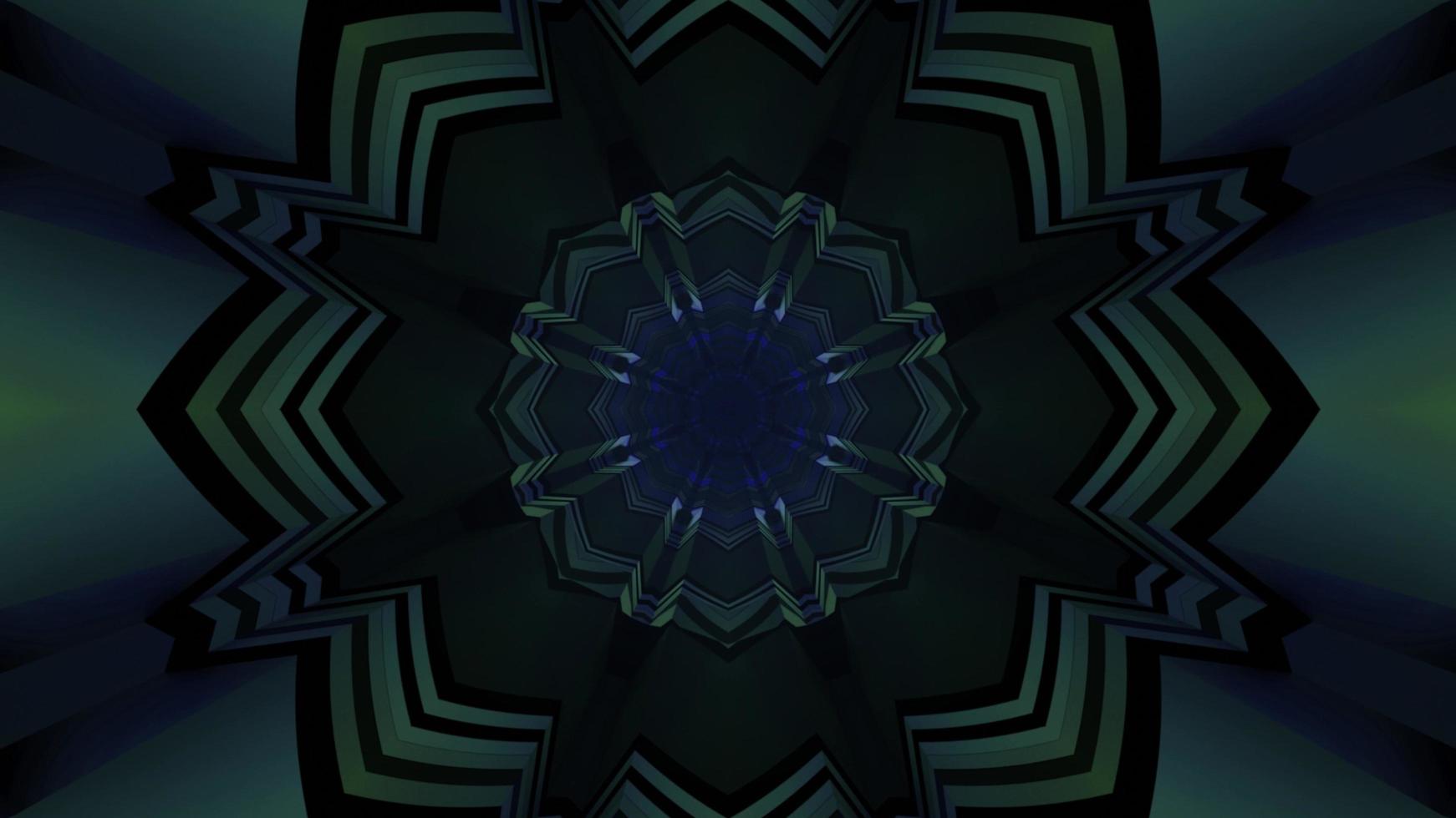 Sci fi gateway with symmetrical pattern 3d illustration photo