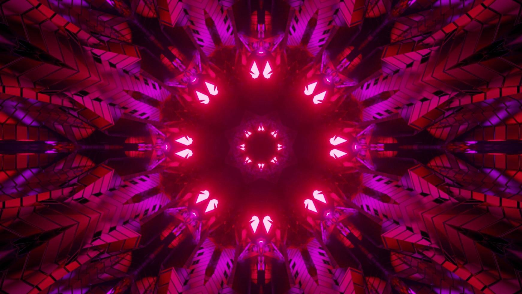Creative fractal pattern in 3D illustration photo
