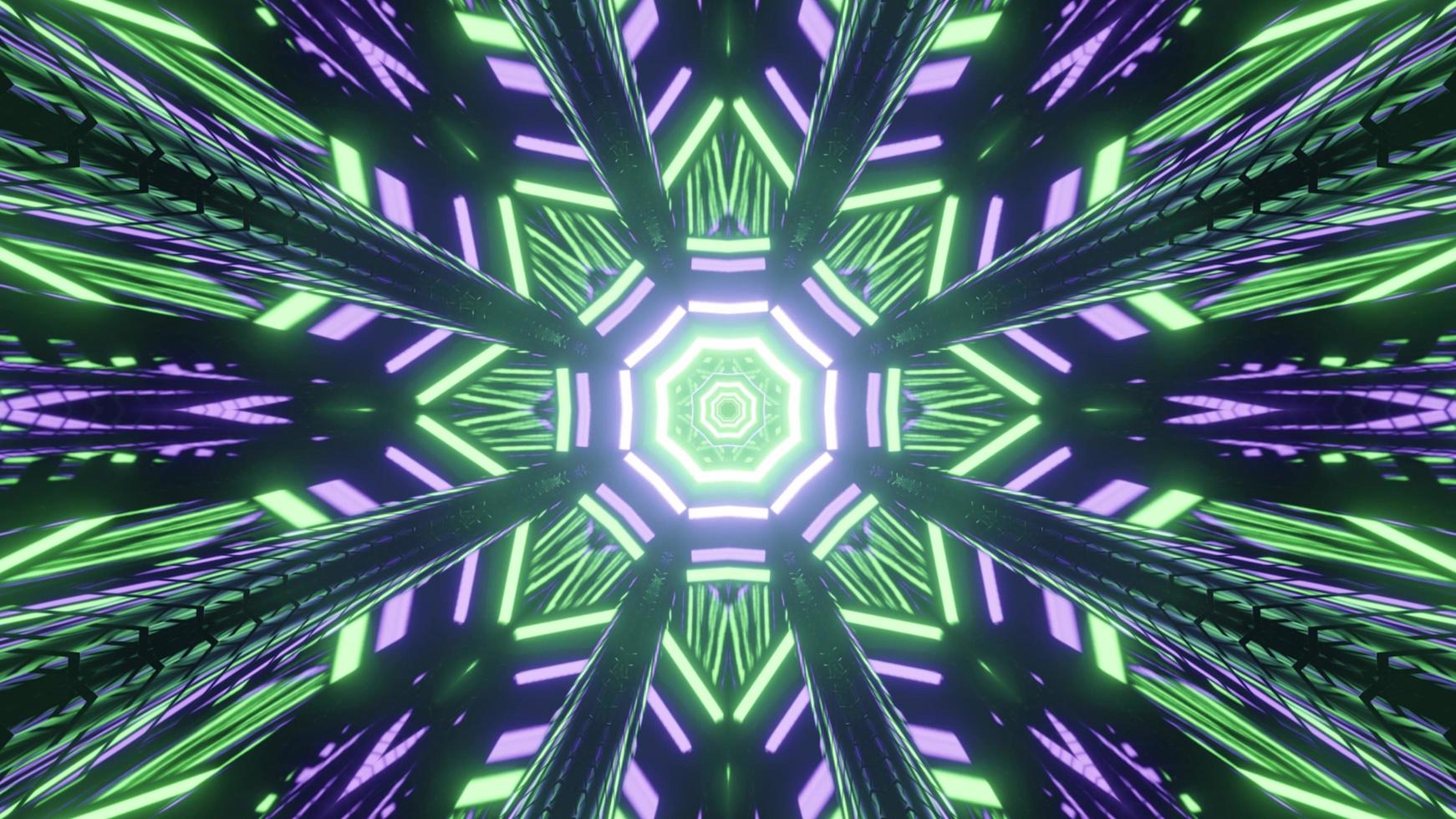 Abstract 3d illustration of luminous geometric poly angular pattern photo