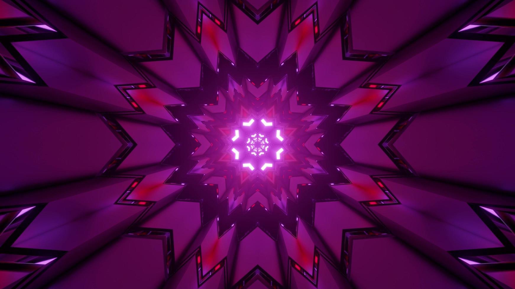 Ilustración 3d geométrica del patrón de mandala esférico foto