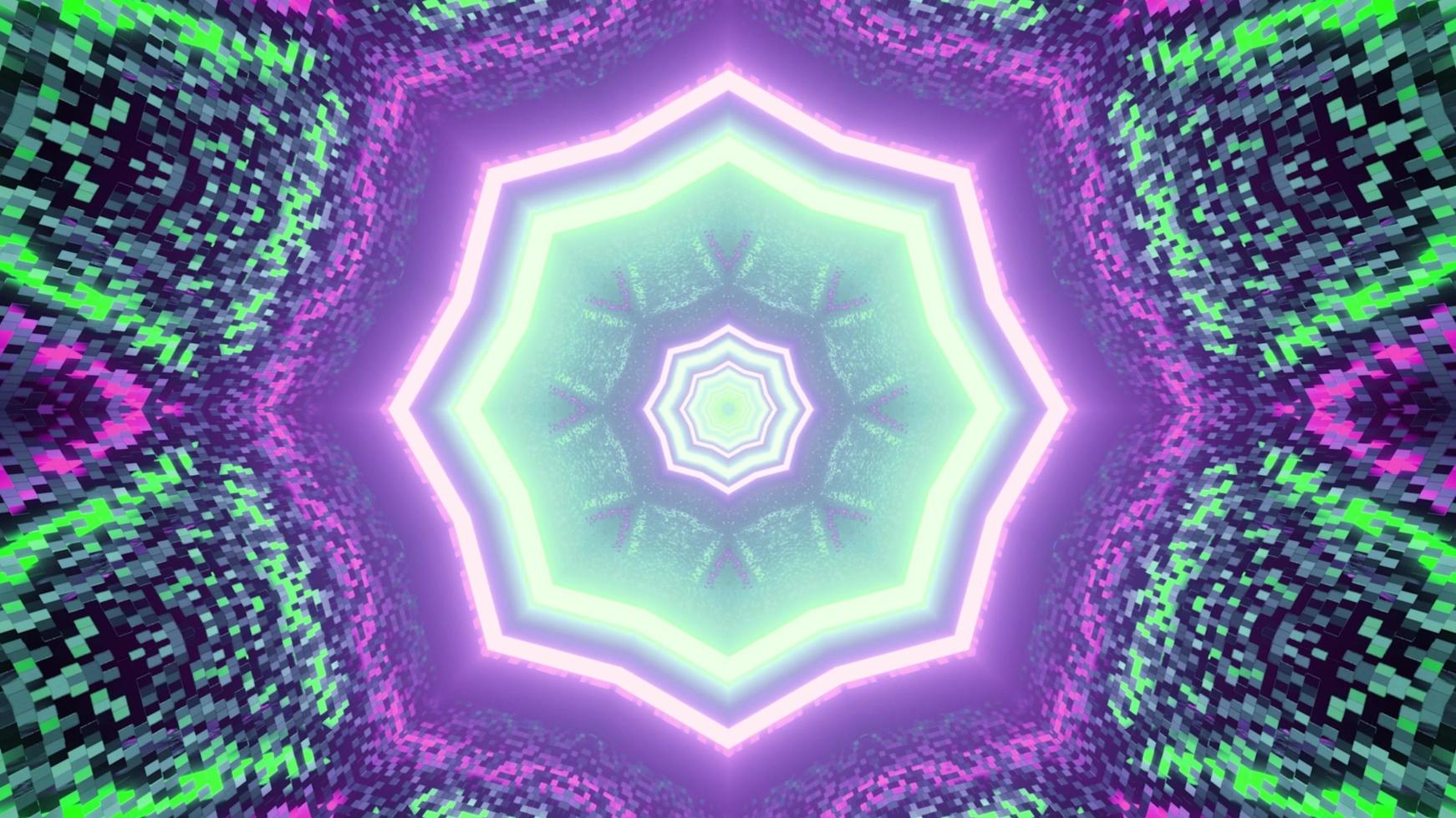 3D illustration of abstract geometric graphic pattern photo