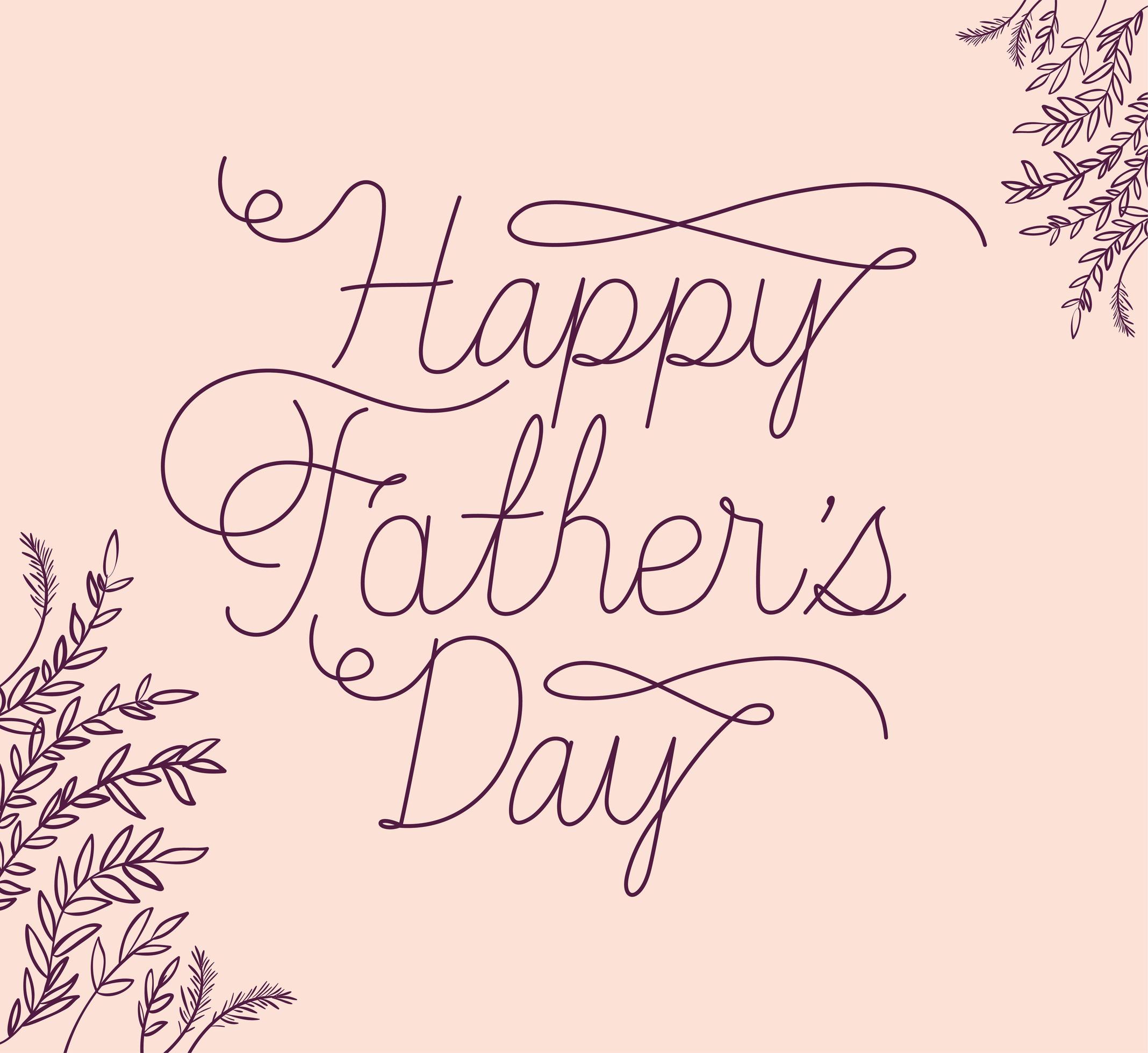 fathers day celebration banner with lettering 2101557 vector art at